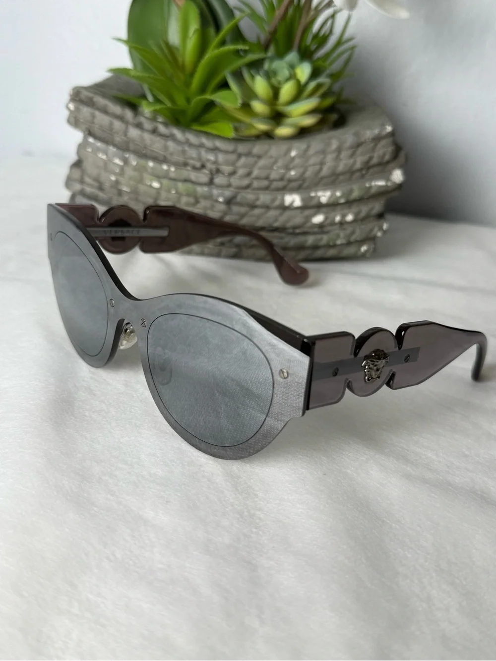 Versace VE2234 Grey Cat-Eye Sunglasses
